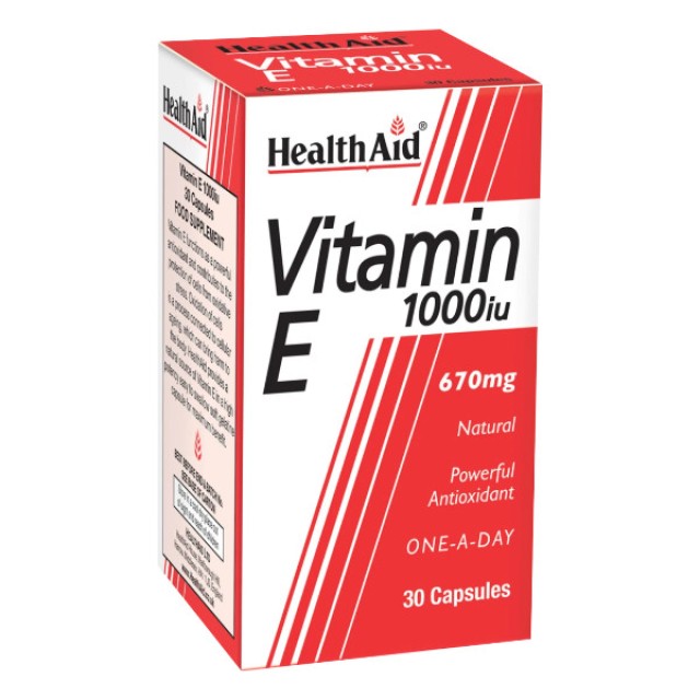 Health Aid Vitamin E 1000iu 30 κάψουλες