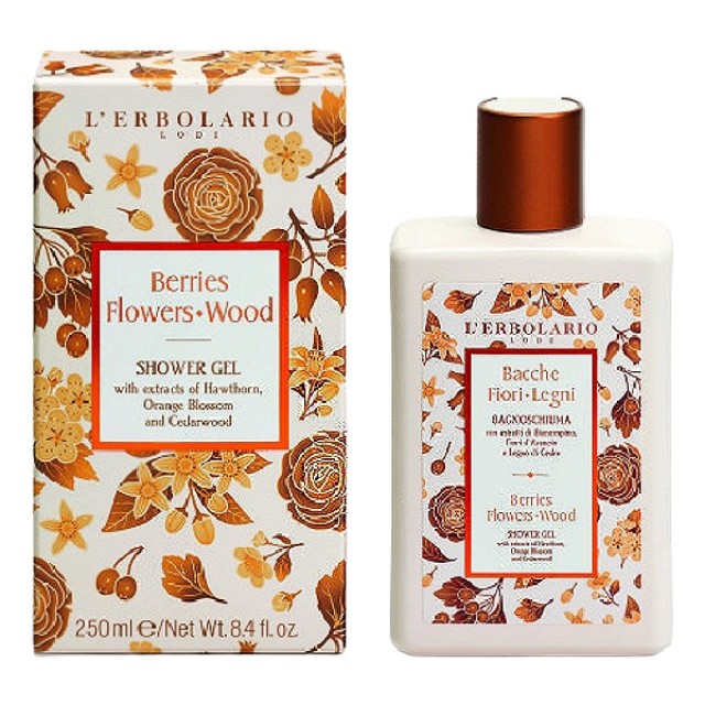 L'Erbolario Bacche Fiori Legni Shower Gel 250ml