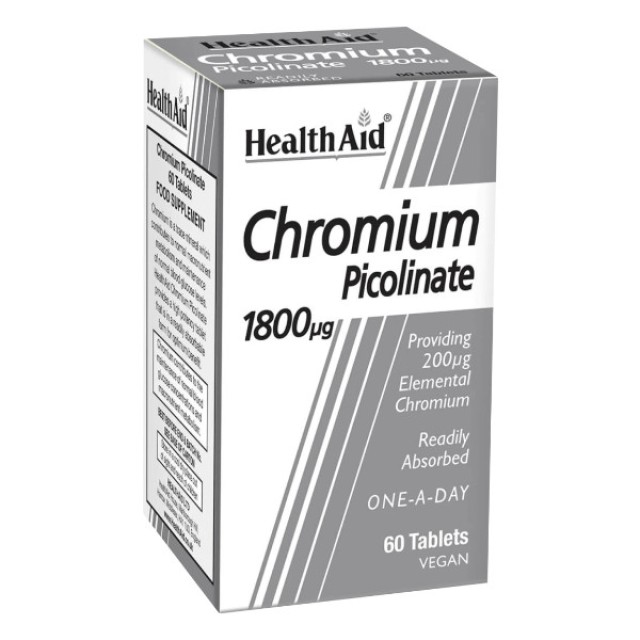 Health Aid Chromium Picolinate 1800μg 60 ταμπλέτες