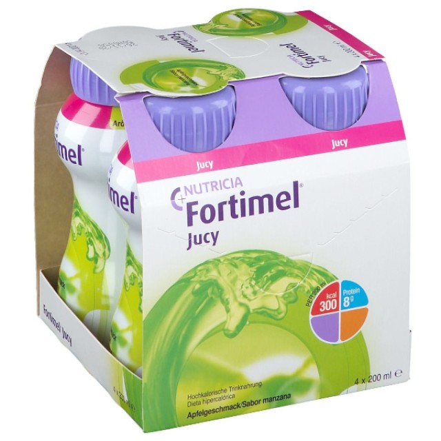 Nutricia Fortimel Jucy Γεύση Μήλο 4x200ml