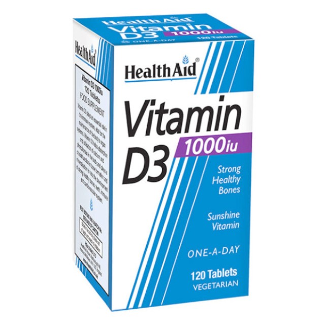 Health Aid Vitamin D3 1000iu 120 ταμπλέτες