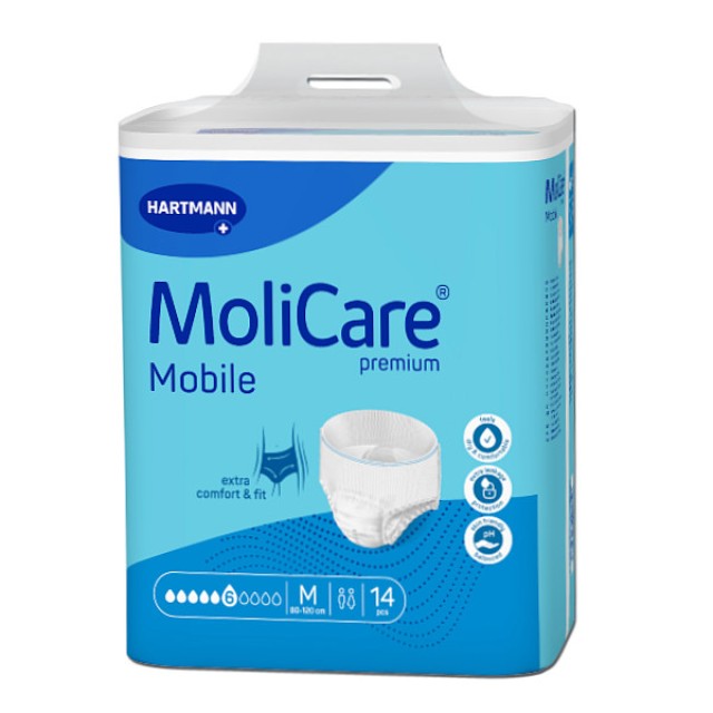 Hartmann MoliCare Mobile Slip Ημέρας 6 Σταγόνες Medium 14 τεμάχια