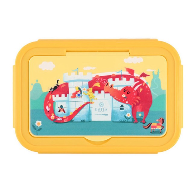Estia Lunch Box 3 Compartments Fortress Dragon 1400ml