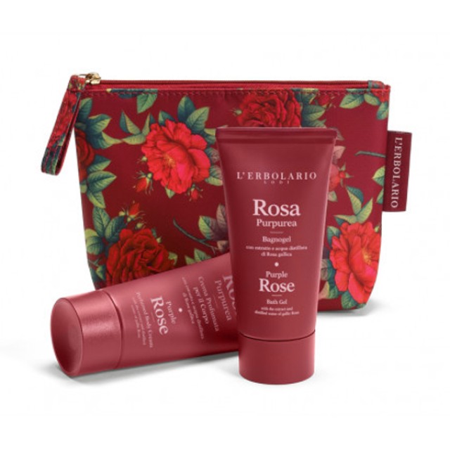 L'Erbolario Rosa Purpurea Beauty Set Favolosa Αφρόλουτρο 75ml & Κρέμα Σώματος 75ml