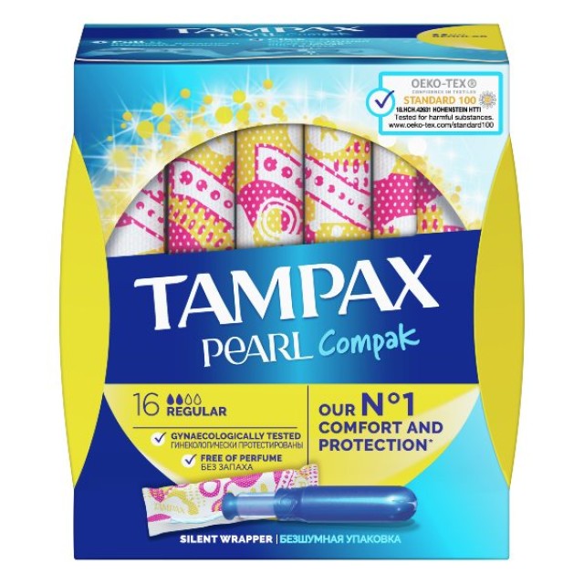 Tampax Pearl Compak Regular 16 τεμάχια