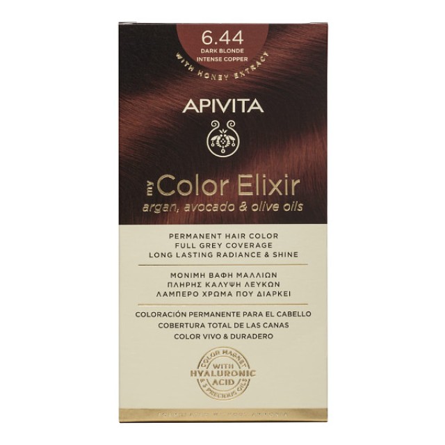 Apivita My Color Elixir 6.44 Dark Blonde Intense Copper