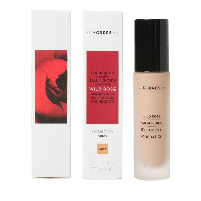 Korres Wild Rose Radiant Foundation SPF15 WRF2 30ml