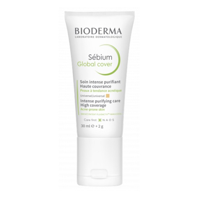 Bioderma Sebium Global Cover Cream with High Coverage Color 30ml