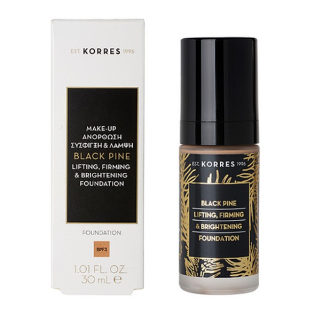 Korres Black Pine Make-up Straightening, Firming & Shine BPF3 30ml