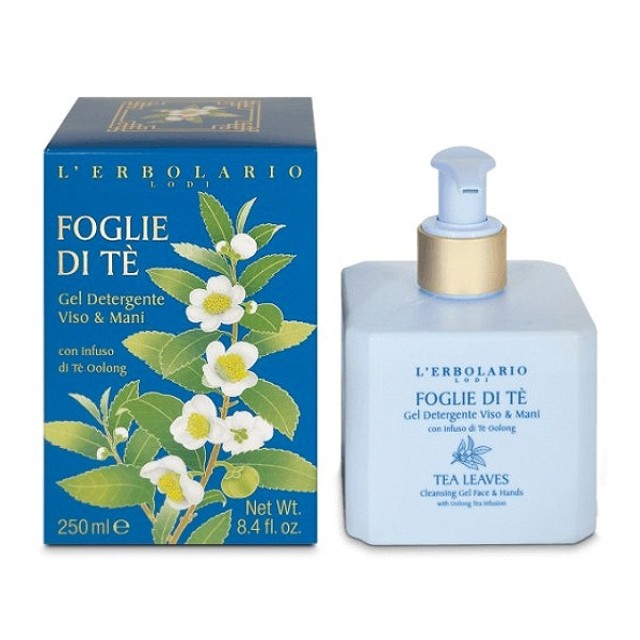 L'Erbolario Foglie Di Te Gel Καθαρισμού για Πρόσωπο & Χέρια 250ml