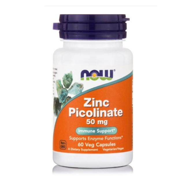 Now Foods Zinc Picolinate 50mg 60 κάψουλες