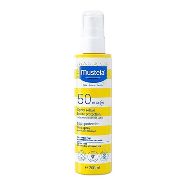 Mustela High Protection Body & Face Sunscreen Spray SPF50 200ml