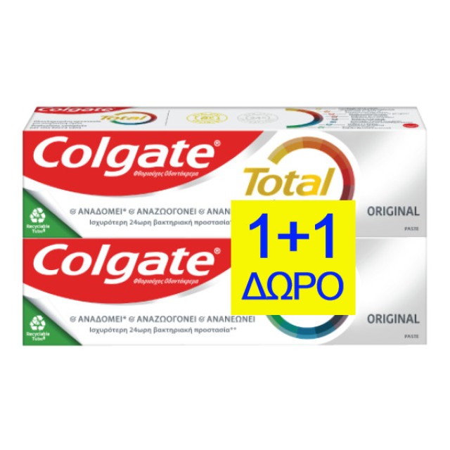 Colgate Total Original Οδοντόπαστα 2x75ml