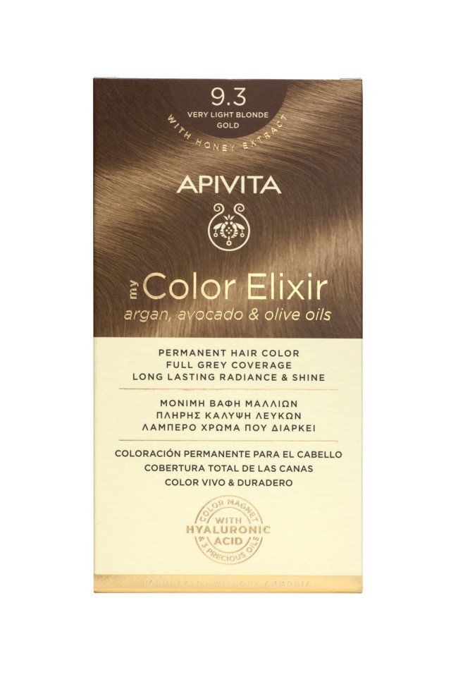 Apivita My Color Elixir Kit N9.3 Ξανθό Πολύ Ανοιχτό Χρυσό 50ml & 75ml