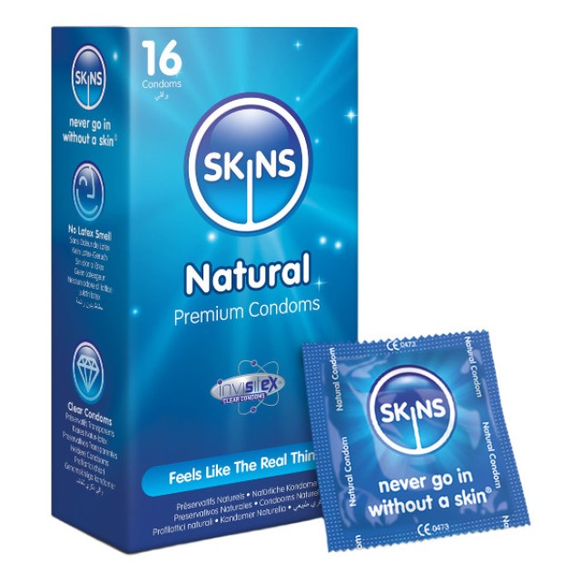 Skins Natural Condoms 16 τεμάχια