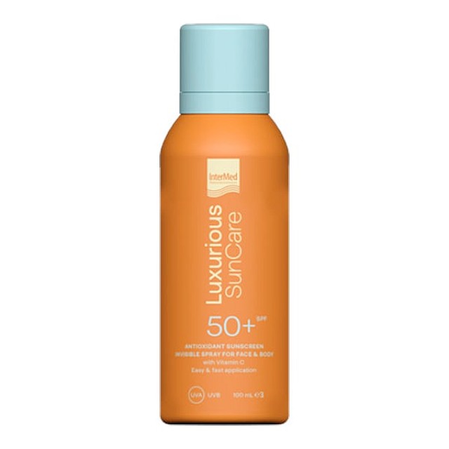 Intermed Luxurious Sun Care Antioxidant Sunscreen Invisible Spray Face & Body SPF50 100ml