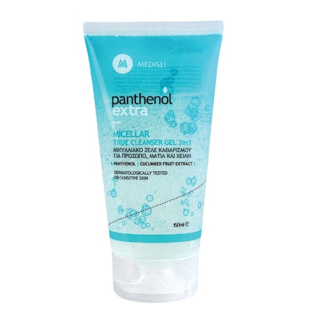 Panthenol Extra Micellar True Cleanser Gel 3in1 Για Πρόσωπο, Μάτια & Χείλη 150ml