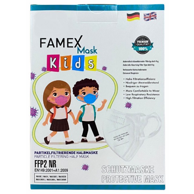 Famex Children's Face Protection Mask FFP2 White 1 piece