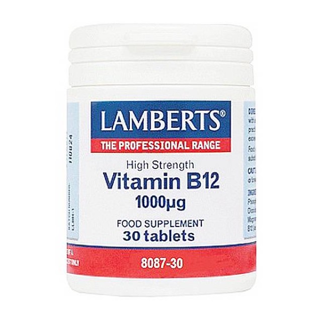 Lamberts Vitamin B12 1000μg 30 ταμπλέτες