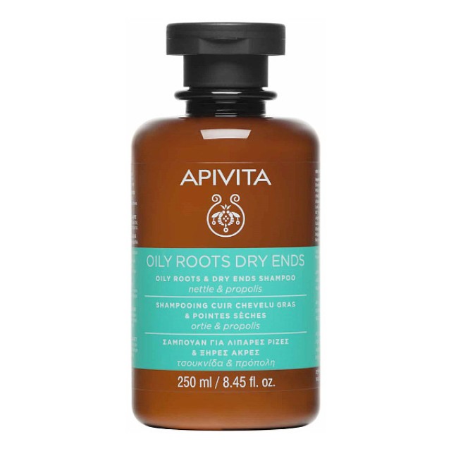 Apivita Oily Roots and Dry Ends Shampoo 250ml