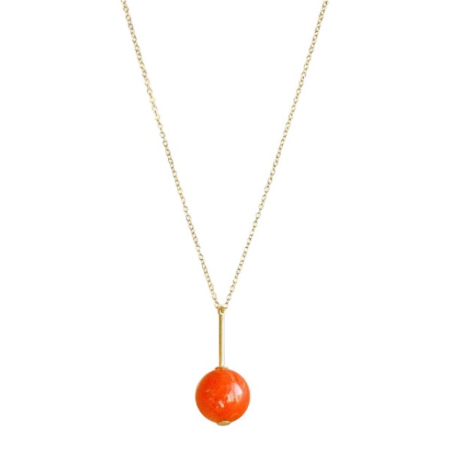 Farma Bijoux Υποαλλεγικό Κολιέ με Σφαίρα