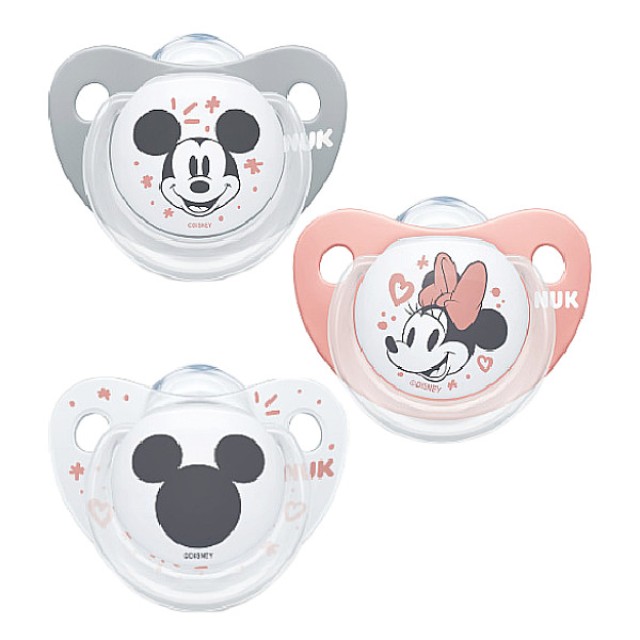 Nuk Trendline Silicone Soother 0-6m Mickey Mouse Διάφορα Σχέδια 1 τεμάχιο