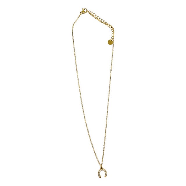Farma Bijoux Necklace Horseshoe and Crystals 40-45mm