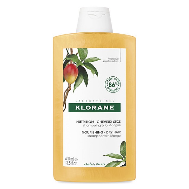 Klorane Mangue Nourishing Shampoo with BIO Mango Butter 400ml