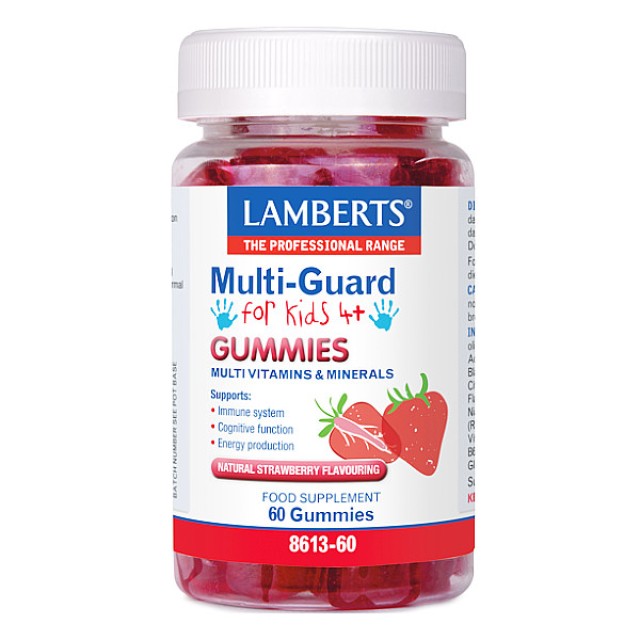 Lamberts Multi-Guard for Kids Gummies γεύση Φράουλα 60 ζελεδάκια