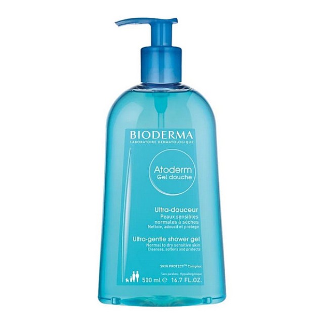 Bioderma Atoderm Gel Douche Gentle Foam Shower without Soap for Sensitive Skin 500ml