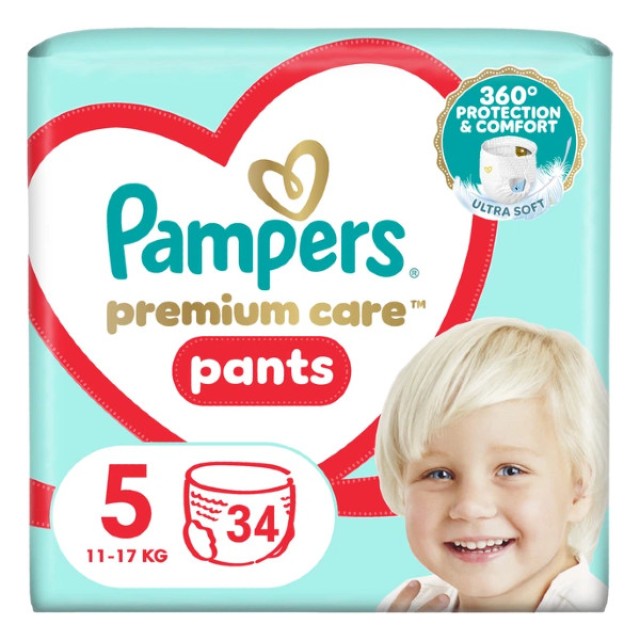 Pampers Premium Care Pants No. 5 (11-17 kg) 34 τεμάχια