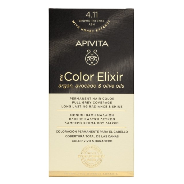 Apivita My Color Elixir Kit N4.11 Καστανό Έντονο 50ml & 75ml