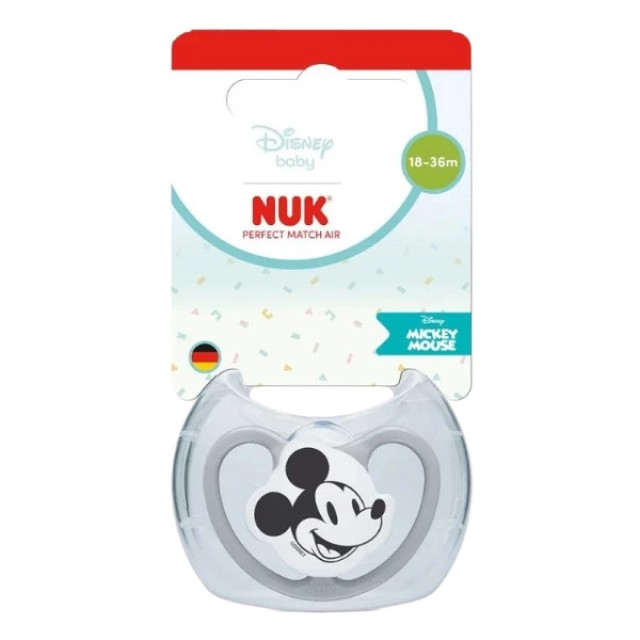 Nuk Perfect Match Air Silicone Soother 18-36m Mickey 1 τεμάχιο