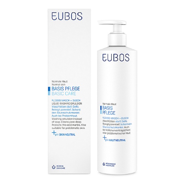 Eubos Basic Care Blue Liquid Washing Emulsion 400ml
