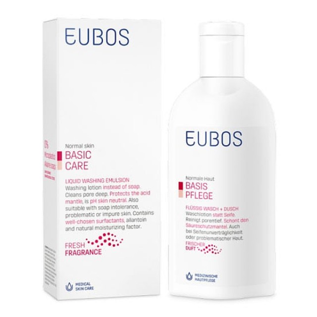 Eubos Basic Care Red Liquid Washing Emulsion 200ml