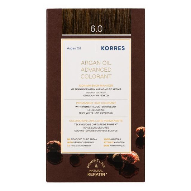 Korres Argan Oil Advanced Colorant 6.0 Dark Blonde