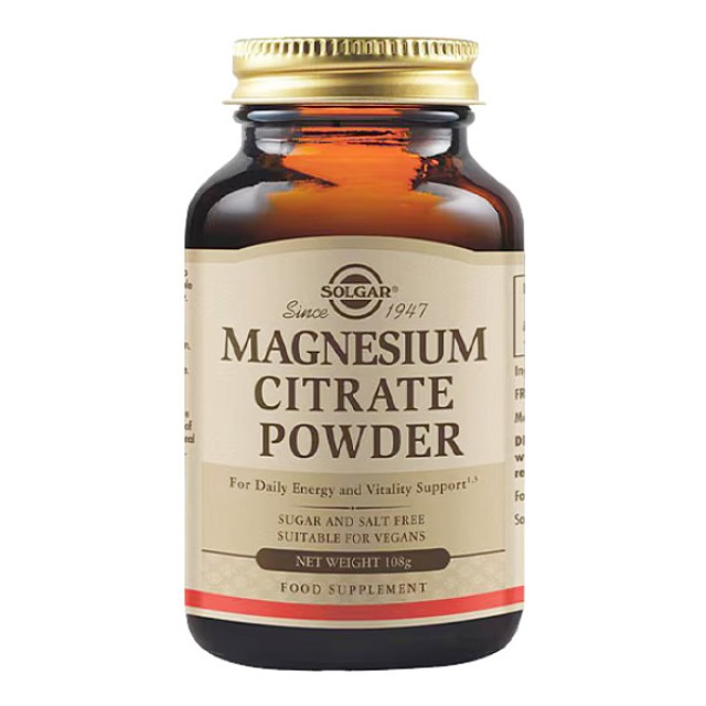 Solgar Magnesium Citrate Powder 108g