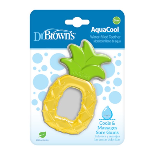 Dr. Brown's Aquacool Water-Filled Teether 3m+ Pineapple 1 τεμάχιο