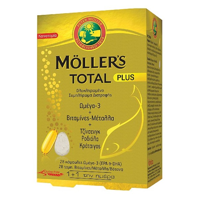 Mollers Total Plus 28 capsules & 28 tablets