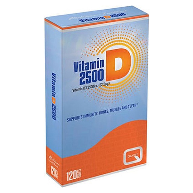 Quest Vitamin D3 2500iu 120 tablets