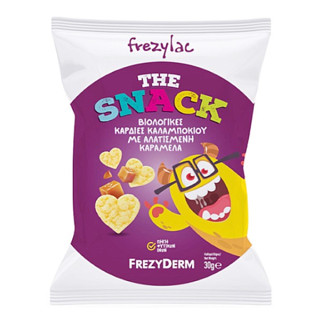 Frezylac The Snack Καρδιές Καλαμποκιού με Αλατισμένη Καραμέλα 30g