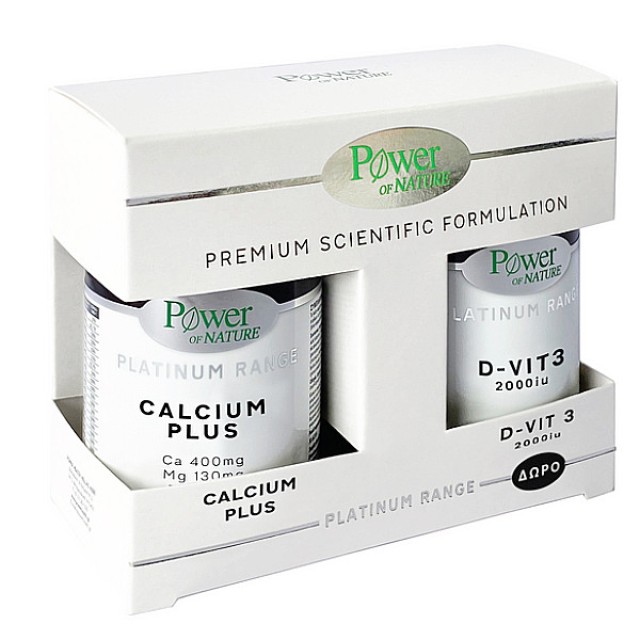 Power Health Platinum Range Calcium Plus 30 δισκία & D-Vit 3 2000iu 20 δισκία