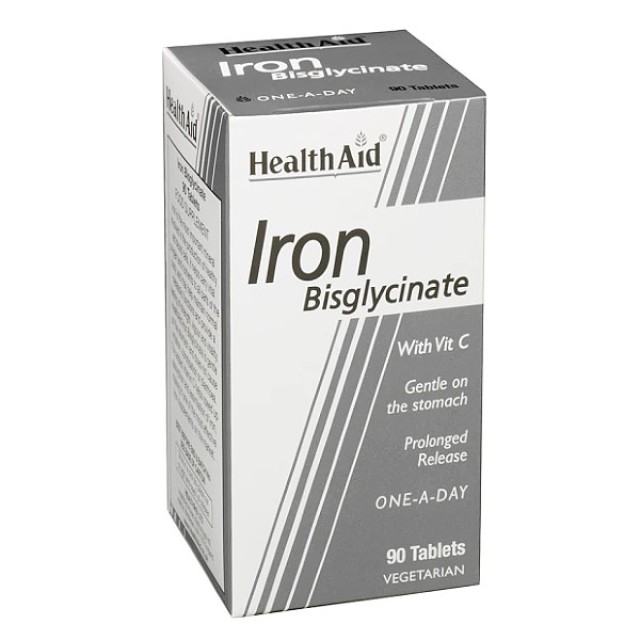 Health Aid Iron Bisglycinate 90 ταμπλέτες