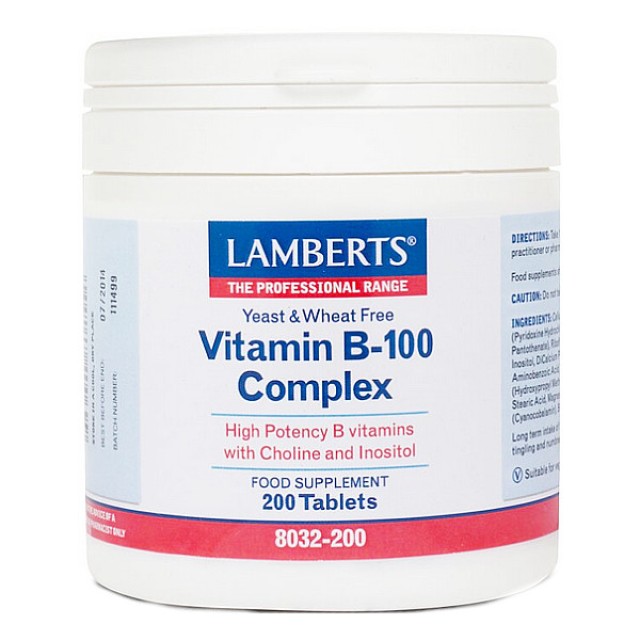 Lamberts Vitamin B-100 Complex 200 ταμπλέτες