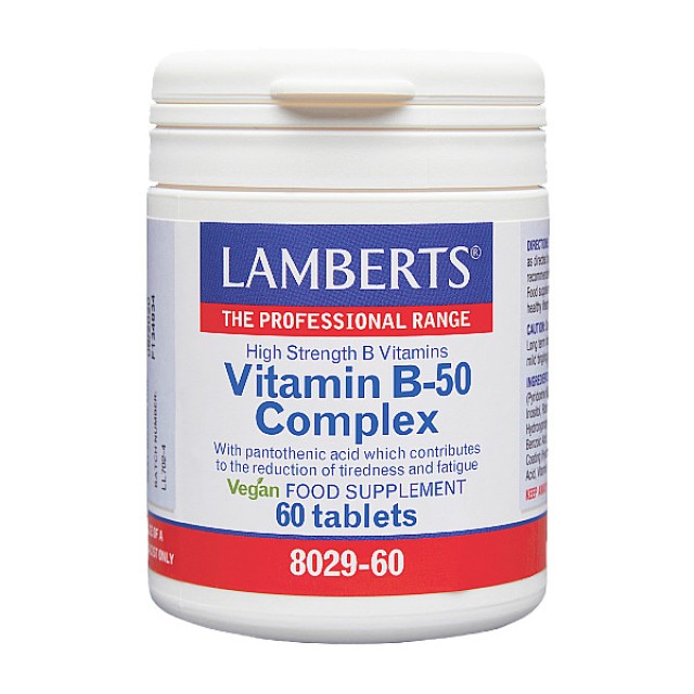 Lamberts Vitamin B-50 Complex 60 ταμπλέτες