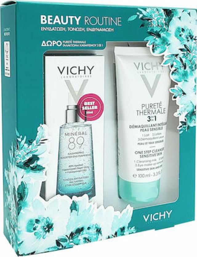 Vichy Beauty Routine Mineral 89 Booster 50ml & Vichy Purete Thermale 3in1 100ml