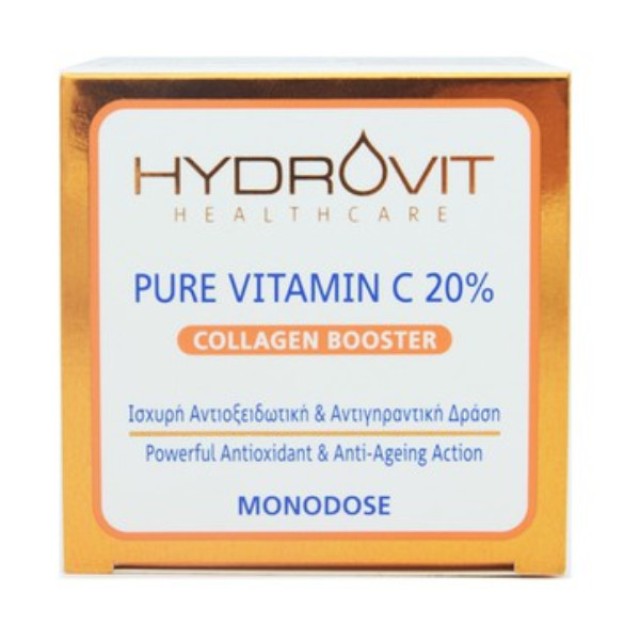 Hydrovit Pure Vitamin C 20% Collagen Booster 60 μονοδόσεις