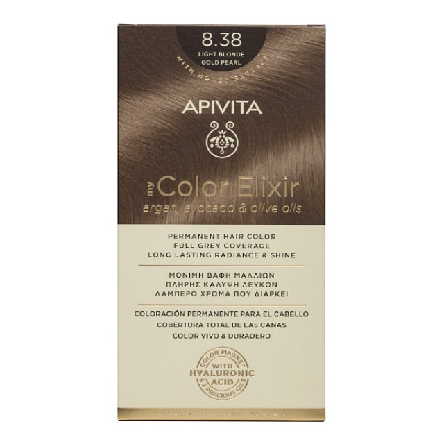 Apivita My Color Elixir 8.38 Light Blonde Gold Pearl