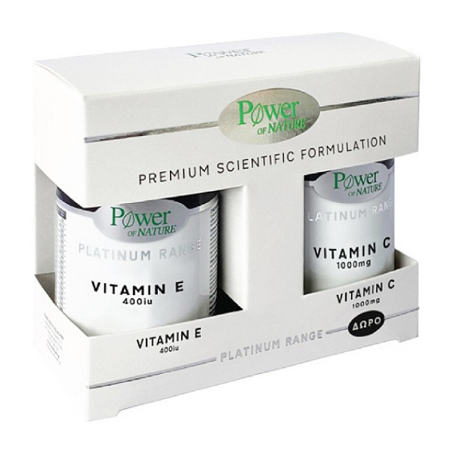 Power Health Platinum Range Vitamin E 400iu 30 δισκία & Δώρο Vitamin C 1000mg 20 ταμπλέτες