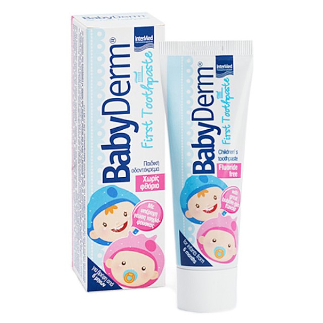 Intermed Babyderm First Toothpaste with Bubblegum Flavor 6m+ 50ml